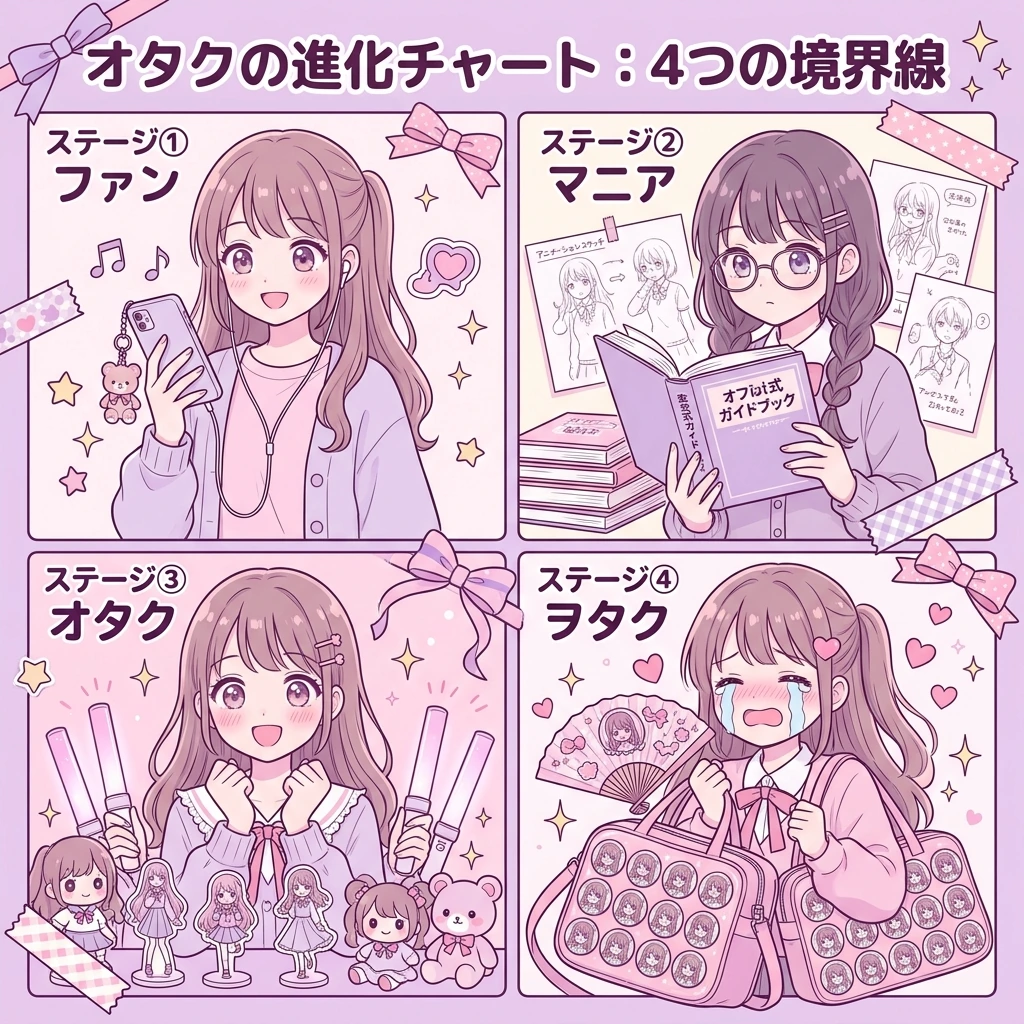 ãã¡ã³ã»ããã¢ã»ãªã¿ã¯ã»ã²ã¿ã¯ã®éãã»4倧ã¹ã¿ã³ã¹å¢çç·æ¯èŒå³è§£