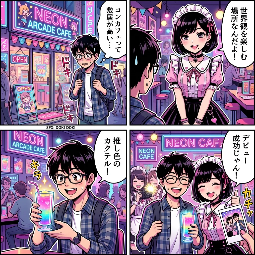 コンカフェ 4コマ漫画