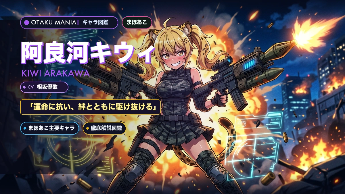 阿良河キウィプロフィール！レオパルトの能力とまほあこ声優まとめ