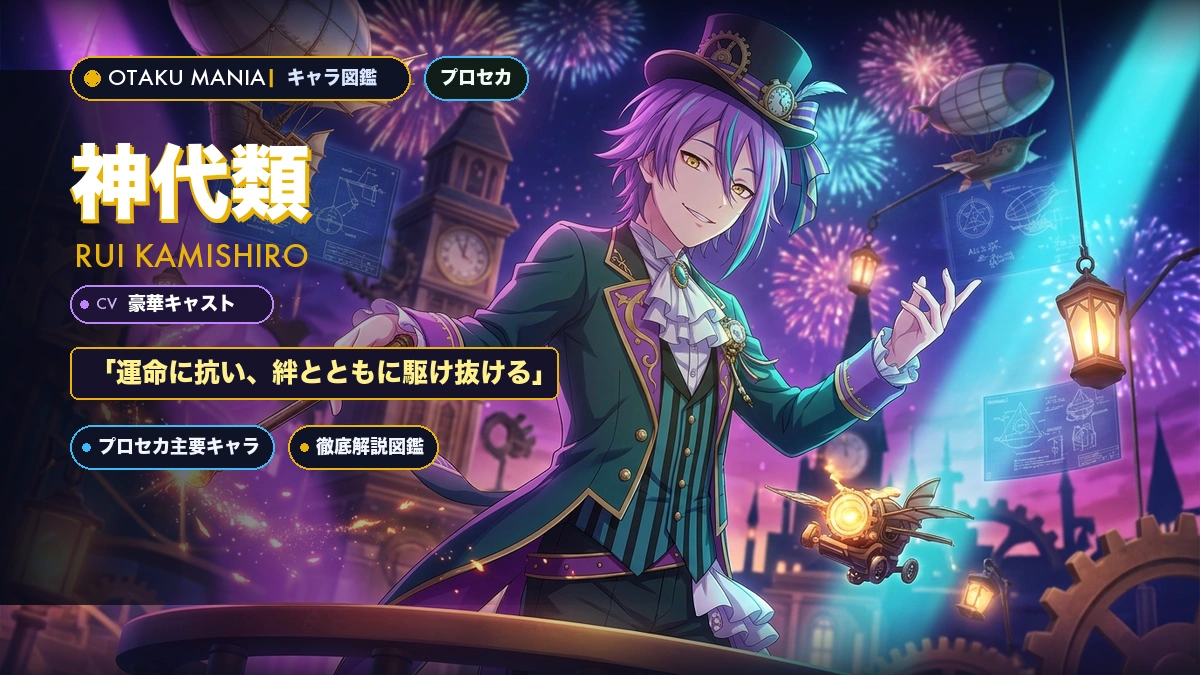 神代類プロフィール！プロセカ天才演出家の発明とワンダショの絆