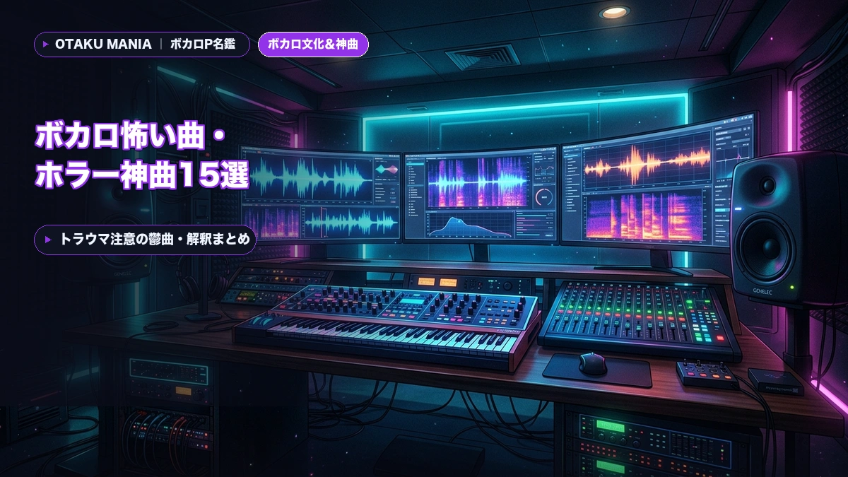 ボカロ怖い曲・ホラー神曲15選！トラウマ注意の鬱曲・解釈まとめ