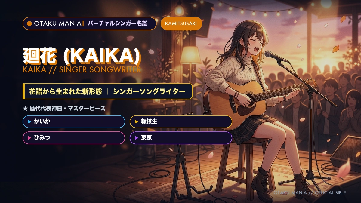 【アーティスト】廻花（KAIKA）図鑑！プロフィール・歴代神曲と軌跡まとめ