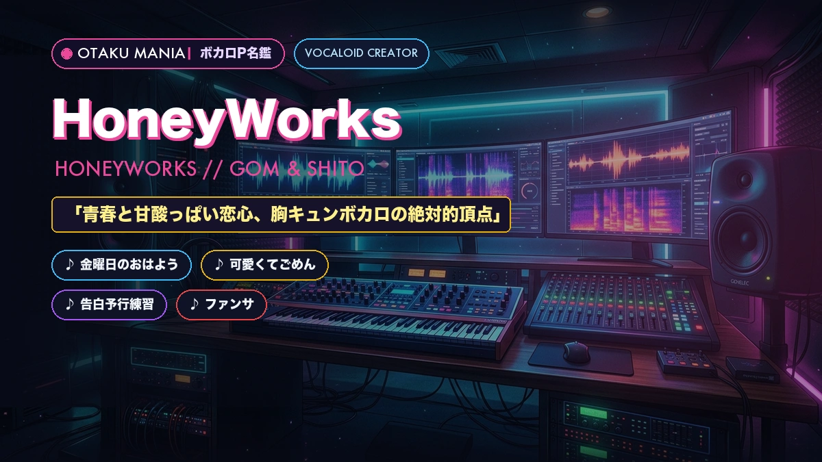 【ボカロP】HoneyWorks図鑑！金曜日のおはよう・可愛くてごめんまとめ