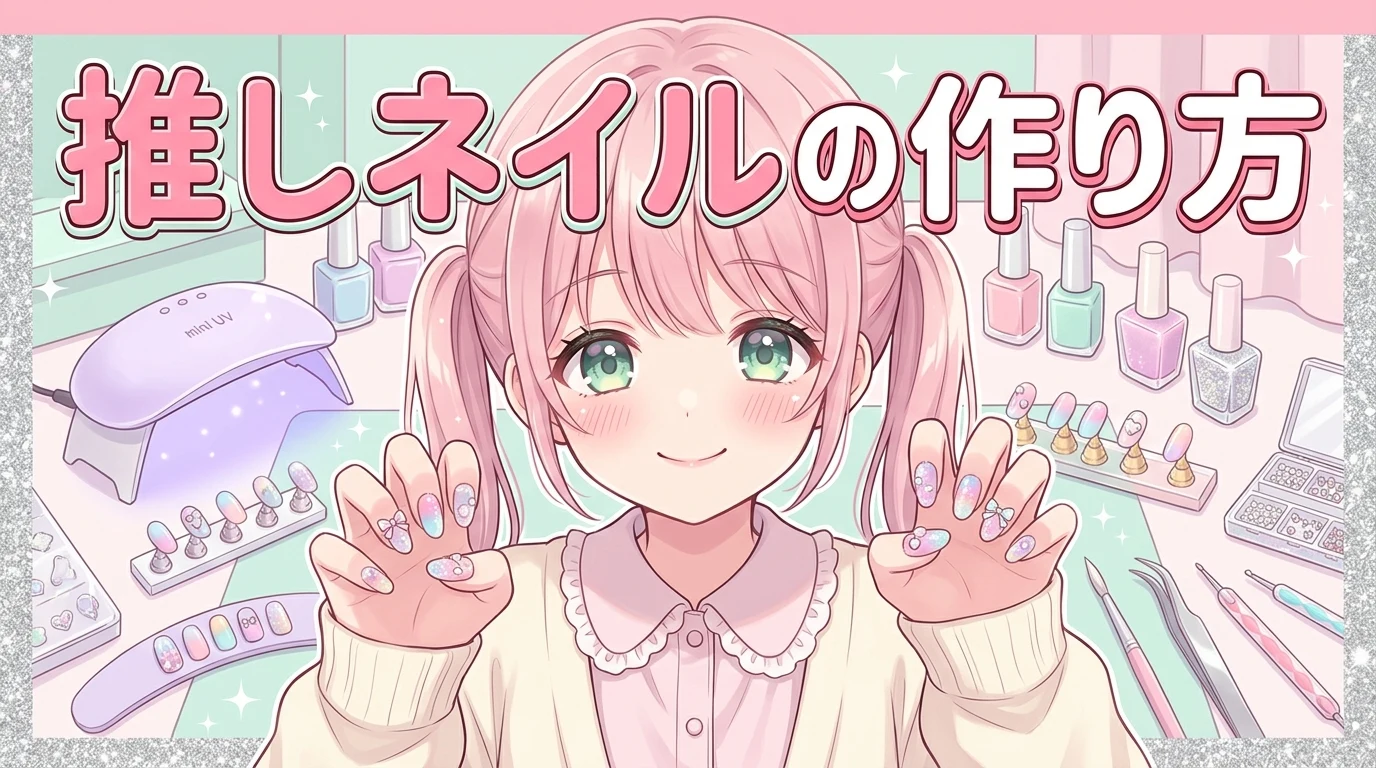 【推しネイル自作】100均セルフで簡単！やり方・メンカラ別デザインガイド