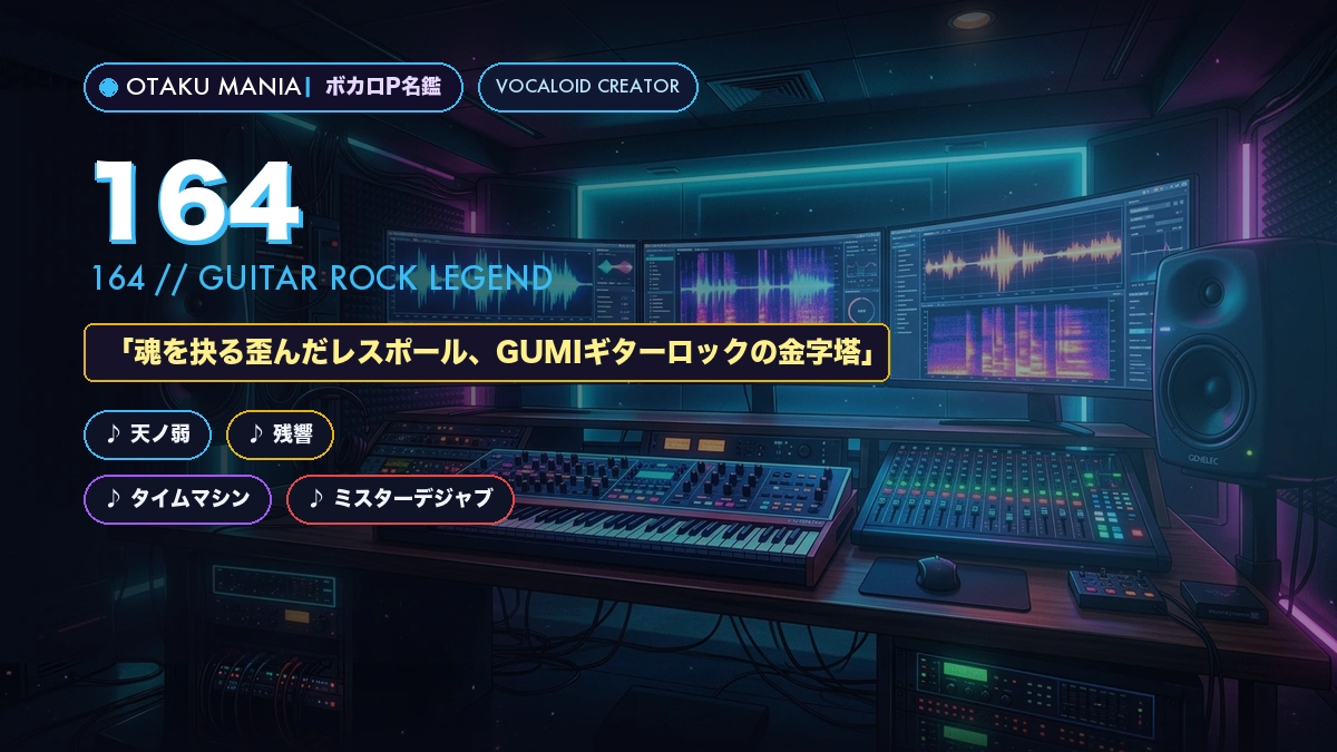 ボカロP 164名鑑！レスポールが鳴らす代表神曲とギターロックの軌跡