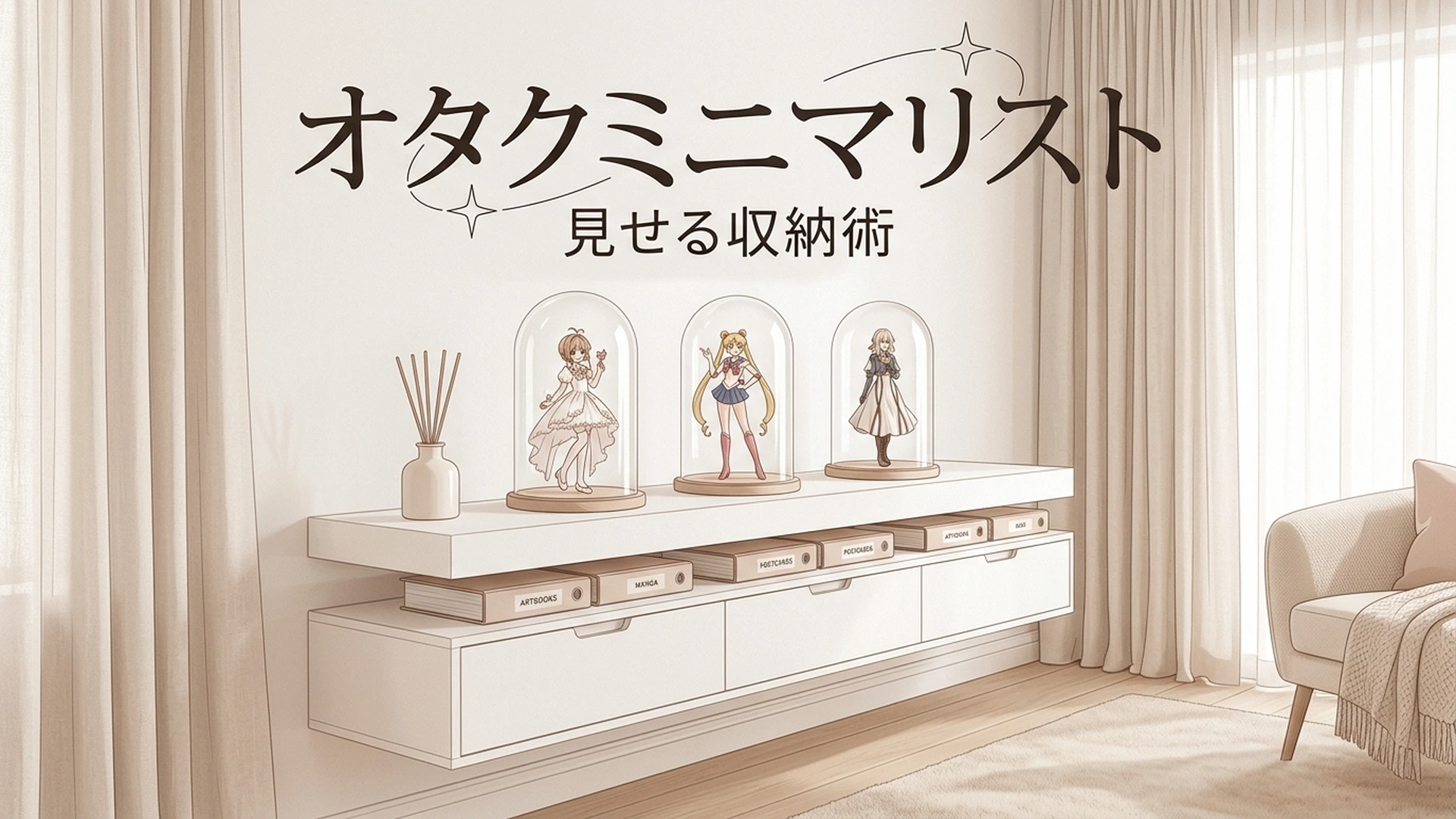 あなたもオタクミニマリストになれる！見せる収納術と断捨離の極意