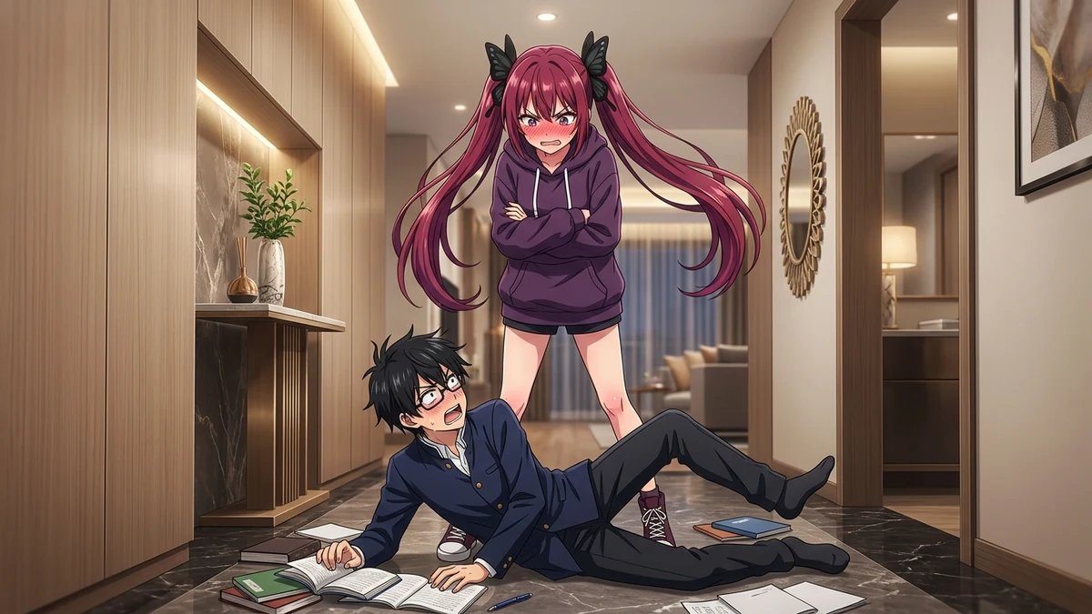 五等分の花嫁1期2話二乃バスタオル部屋凸神回解説：風太郎転倒とツンデレ激怒