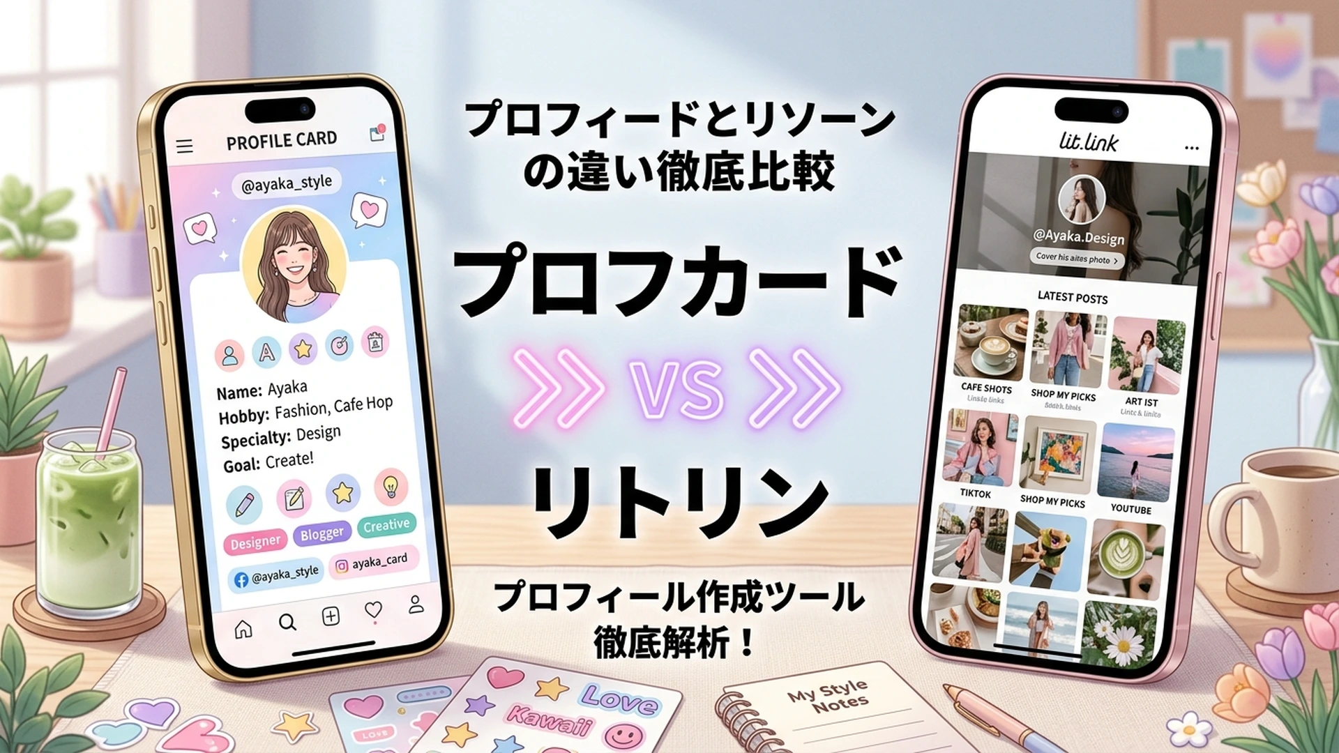 オタクのプロフィールサイトを使い分けろ！プロフカードとリトリンの違い