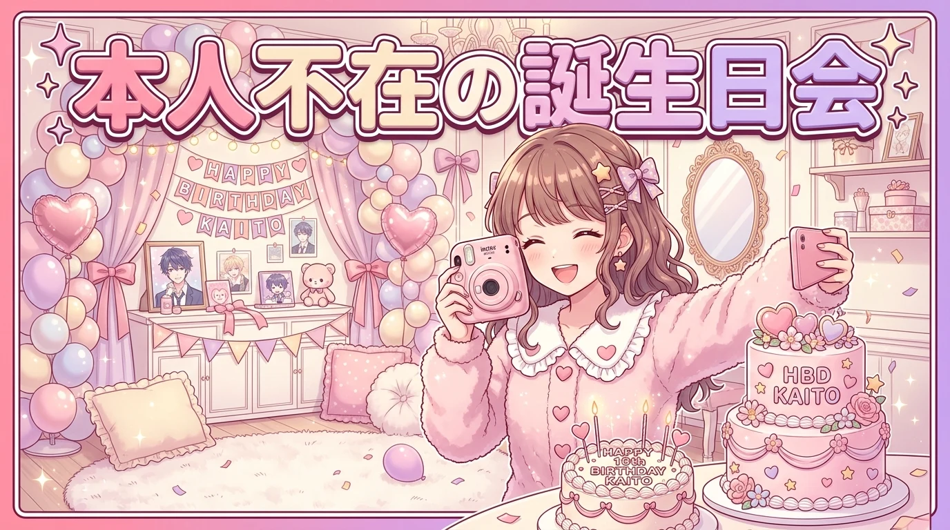 【本人不在の誕生日会】自宅で映える100均祭壇と推しケーキ完全ガイド