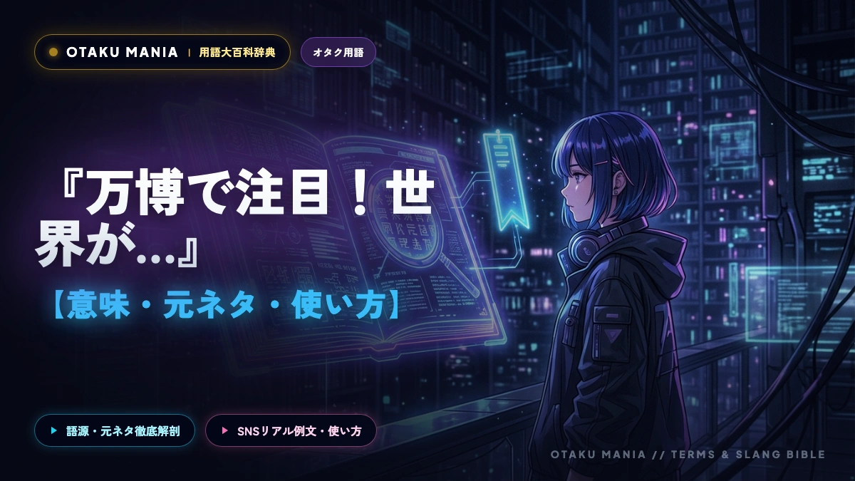 万博で注目！世界が驚く日本橋オタロードのコンカフェ文化を徹底解明