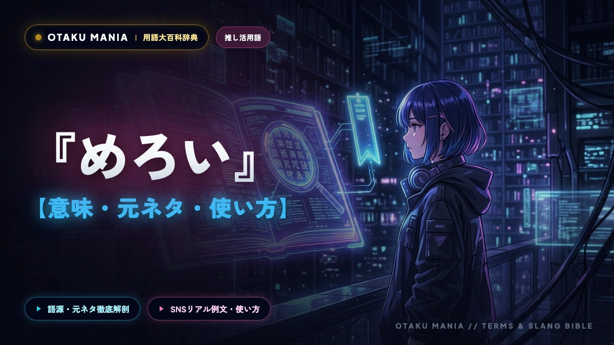 めろいの意味とは？推しに狂わされた限界オタクが使う理由と使い方