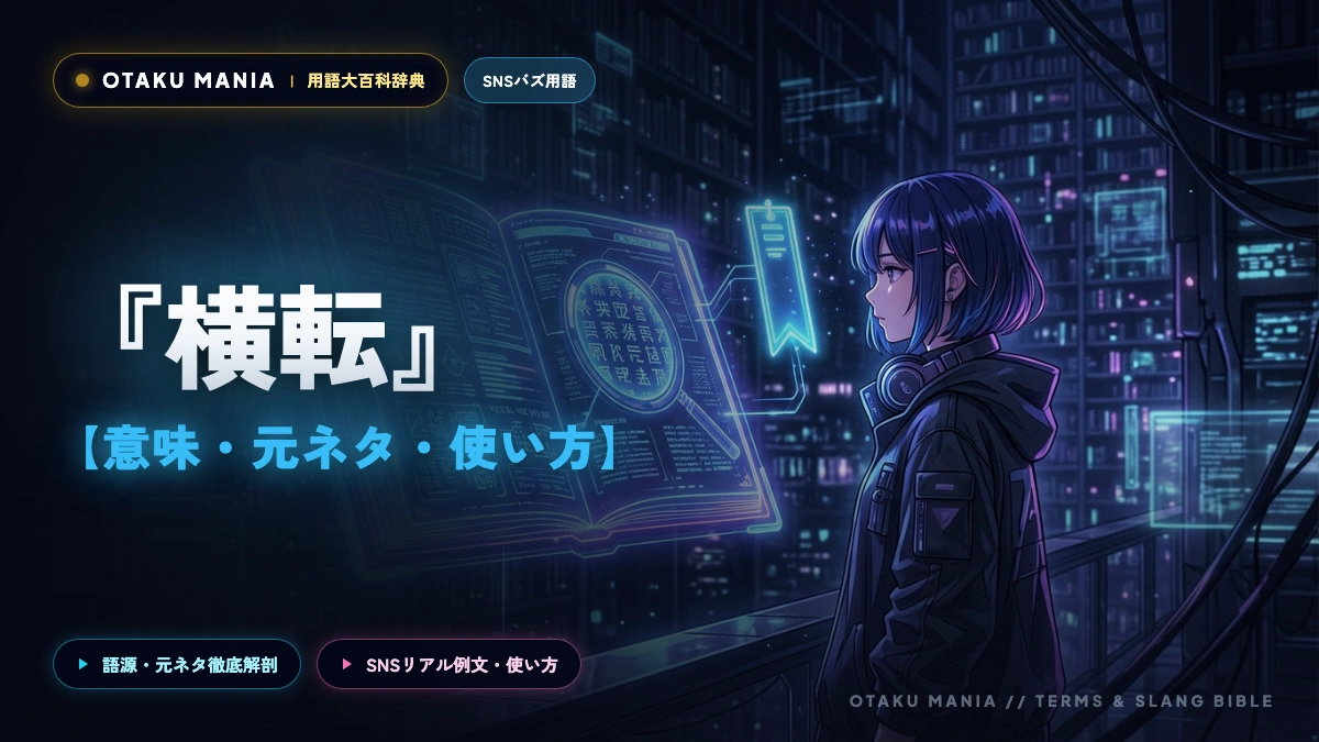 「横転」の意味と元ネタとは？オタクの使い方・類語からSNS例文まで解説