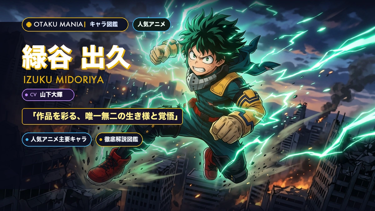 緑谷出久プロフィール！ワンフォーオール全能力と覚醒まとめ