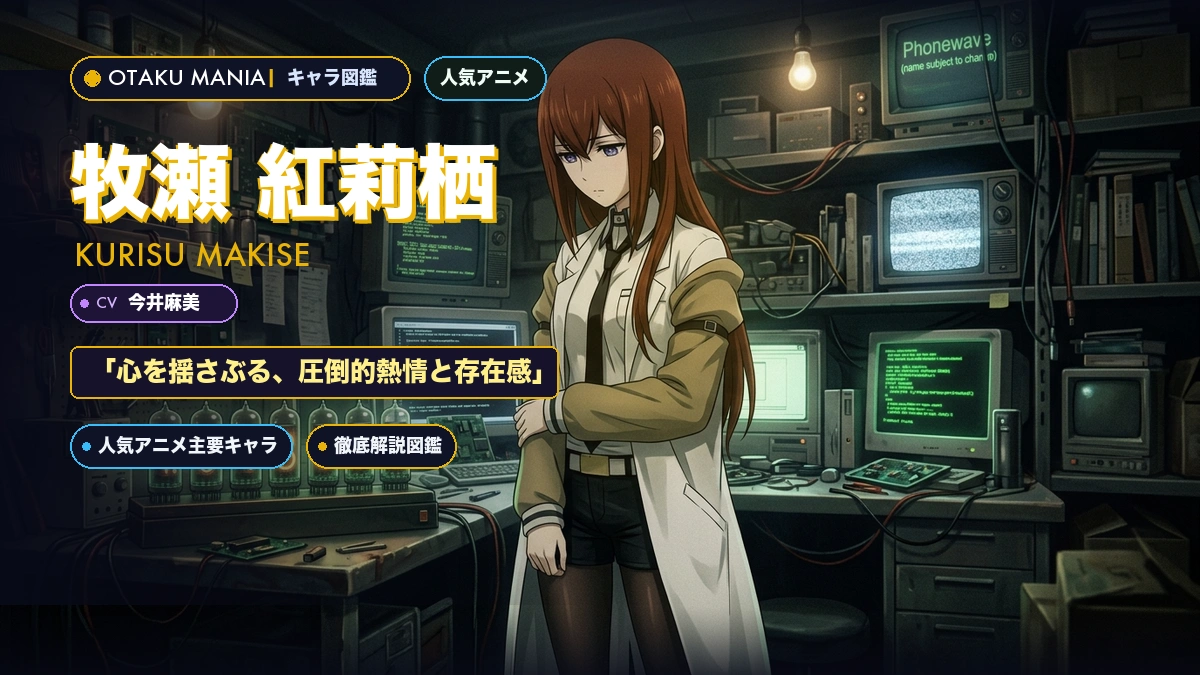 牧瀬紅莉栖プロフィール！シュタゲ天才脳科学者の助手ツンデレ愛