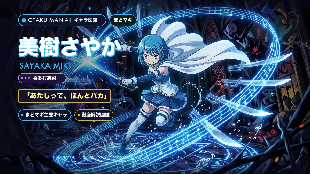 美樹さやかプロフィール！まどマギ人魚の魔女化の悲劇と名言まとめ