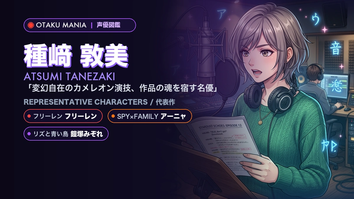 【種﨑敦美】アーニャやフリーレン！『SPY×FAMILY』代表作