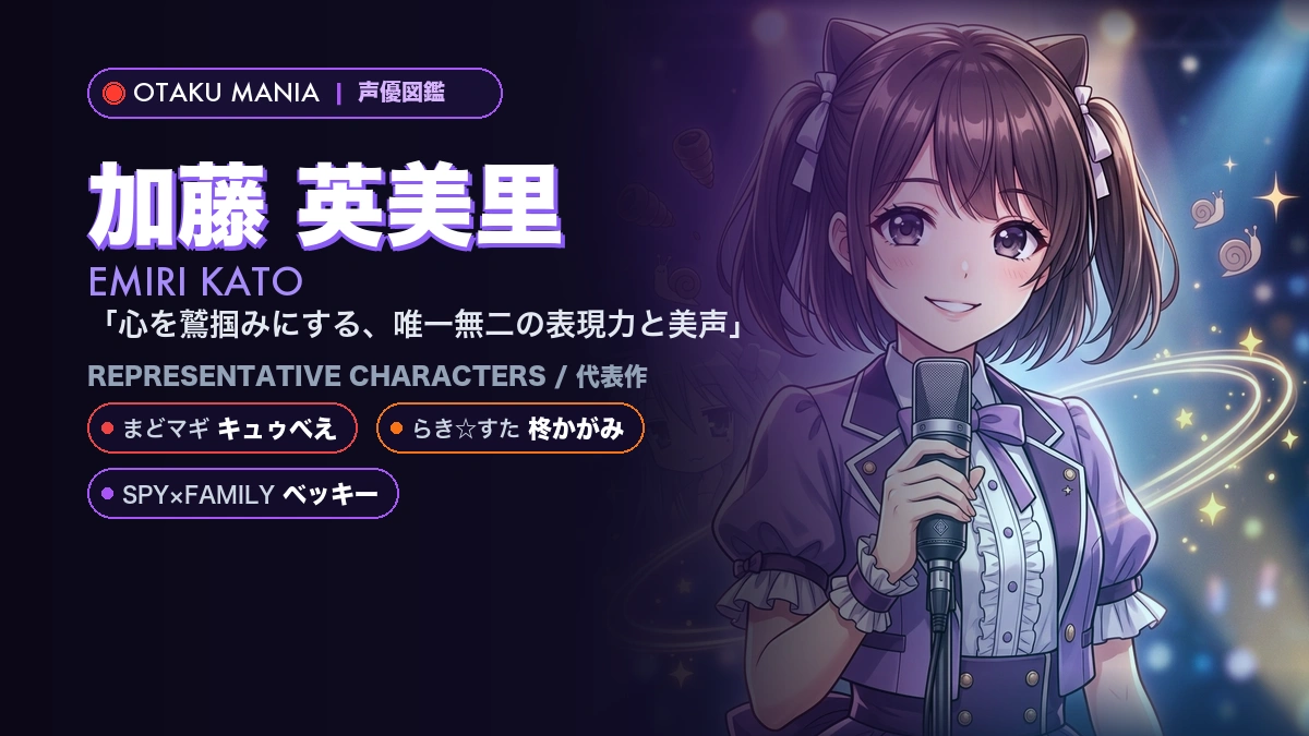 【加藤英美里】キュゥべえや柊かがみ！『まどマギ』の代表作キャラ