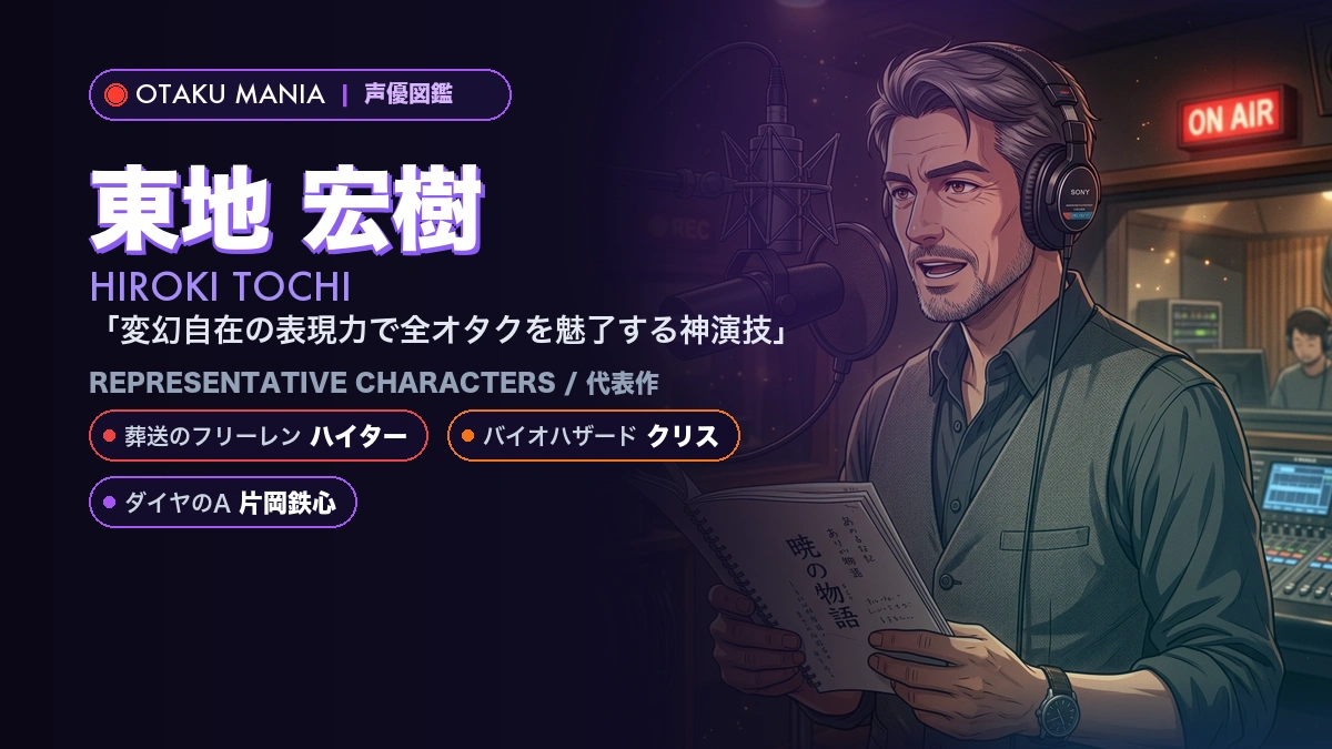 【東地宏樹】ハイターやクリス！『フリーレン』『バイオ』代表作