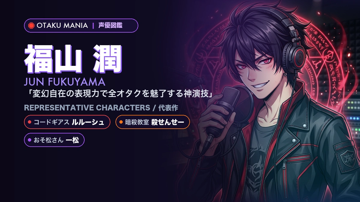 【福山潤】ルルーシュや殺せんせー！『コードギアス』の代表作