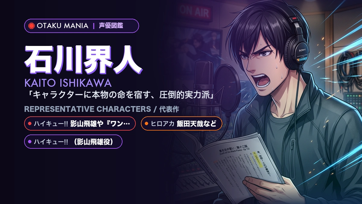 【石川界人】影山飛雄やジェノスの代表作キャラ！『ハイキュー』