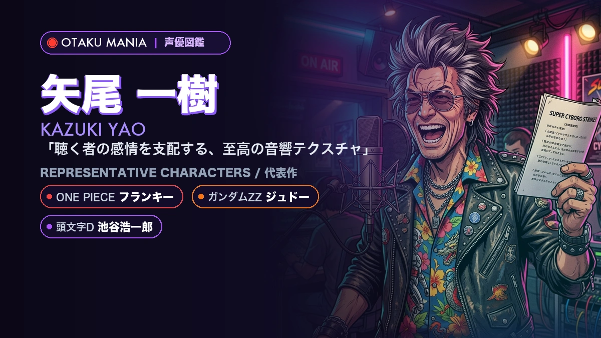 【矢尾一樹】フランキーやジュドー！『ONE PIECE』代表作