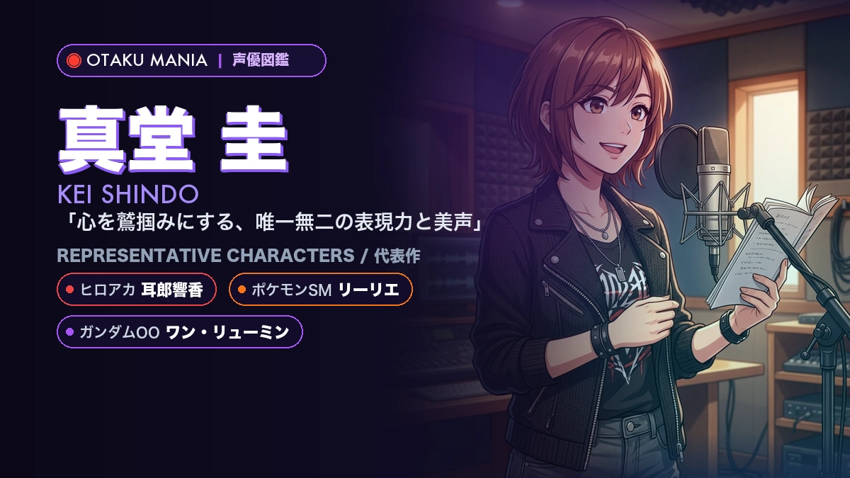 【真堂圭】耳郎響香やリーリエ！『ヒロアカ』『ポケモン』代表作
