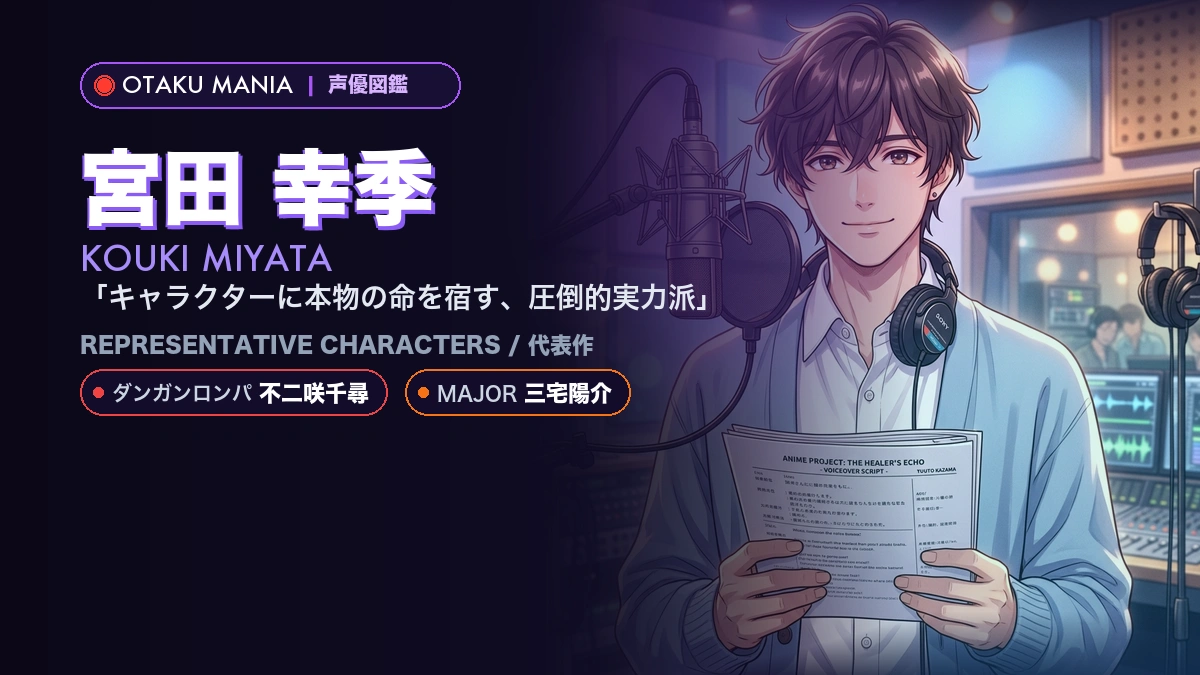 【宮田 幸季】不二咲千尋役！『ダンガンロンパ』代表作