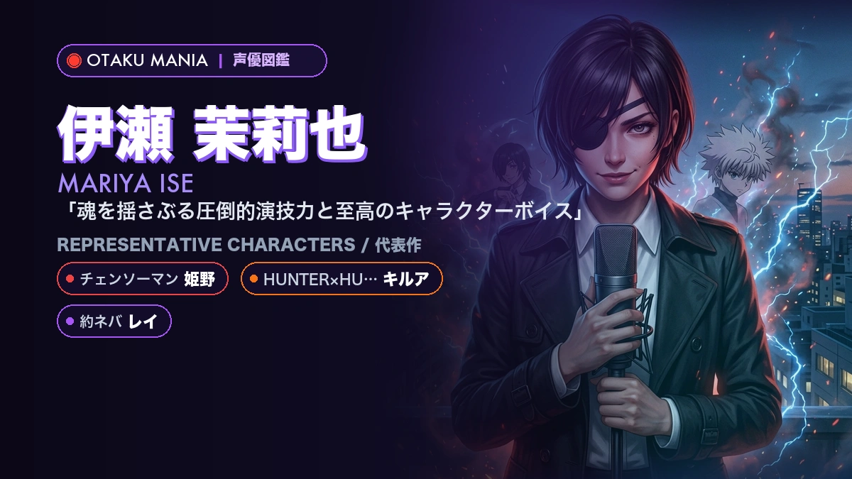 【伊瀬茉莉也】姫野やキルア！『チェンソーマン』の代表作キャラ