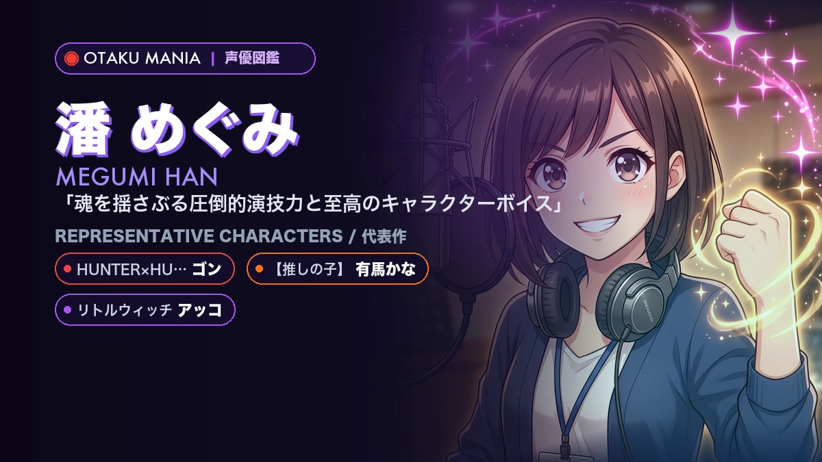 【潘めぐみ】ゴン＝フリークスや有馬かな！『HUNTER×HUNTER』『推しの子』代表作