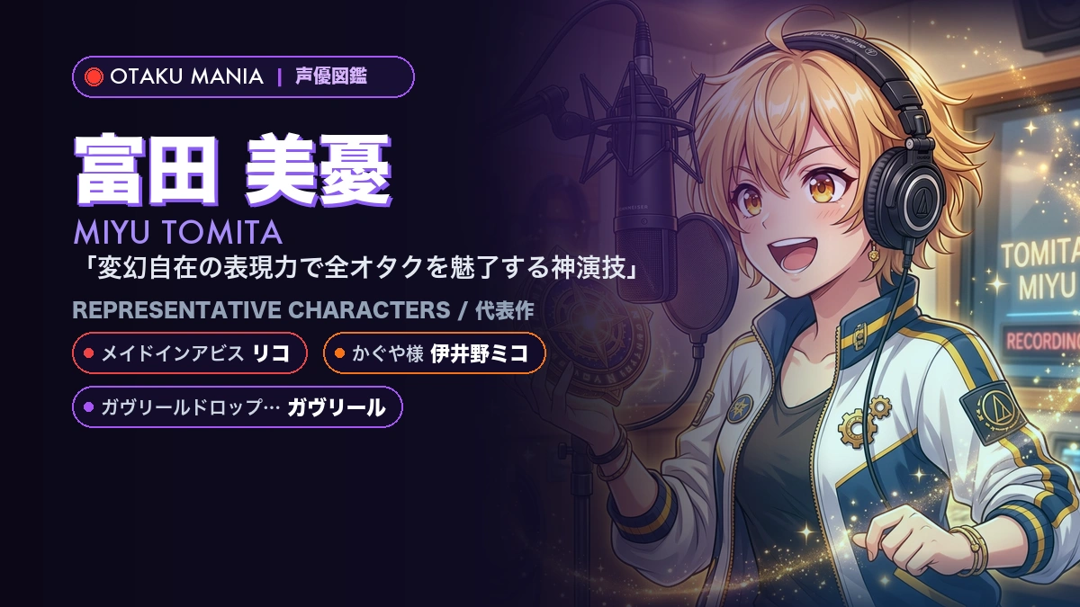【富田美憂】リコや伊井野ミコ！『メイドインアビス』の代表作キャラ