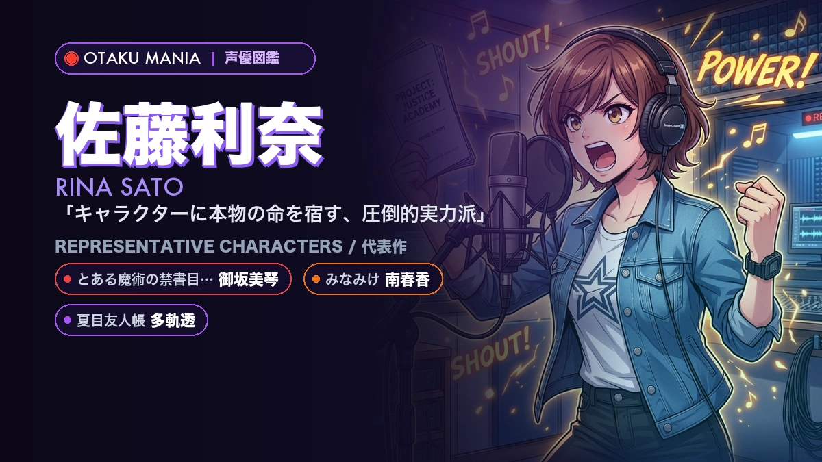 【佐藤利奈】御坂美琴や南春香の代表作！『レールガン』『みなみけ』