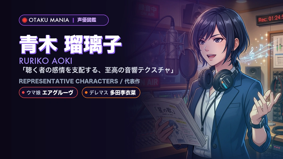 【青木 瑠璃子】エアグルーヴ役！『ウマ娘 プリティーダービー』代表作