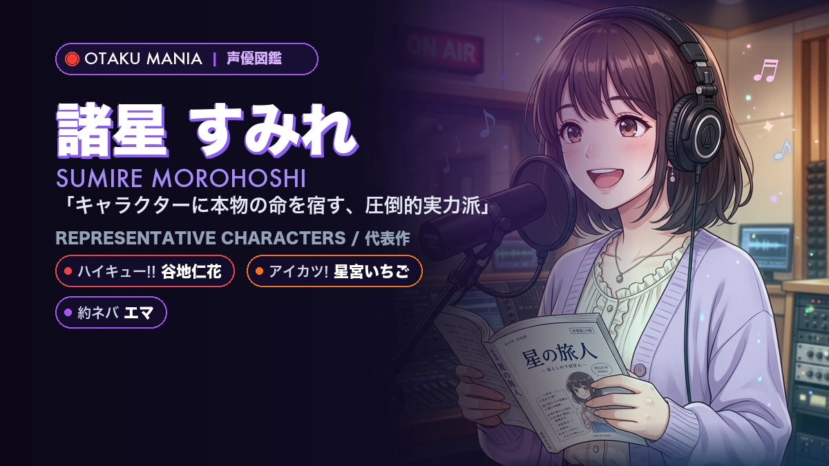 【諸星すみれ】谷地仁花や星宮いちご！『ハイキュー!!』代表作