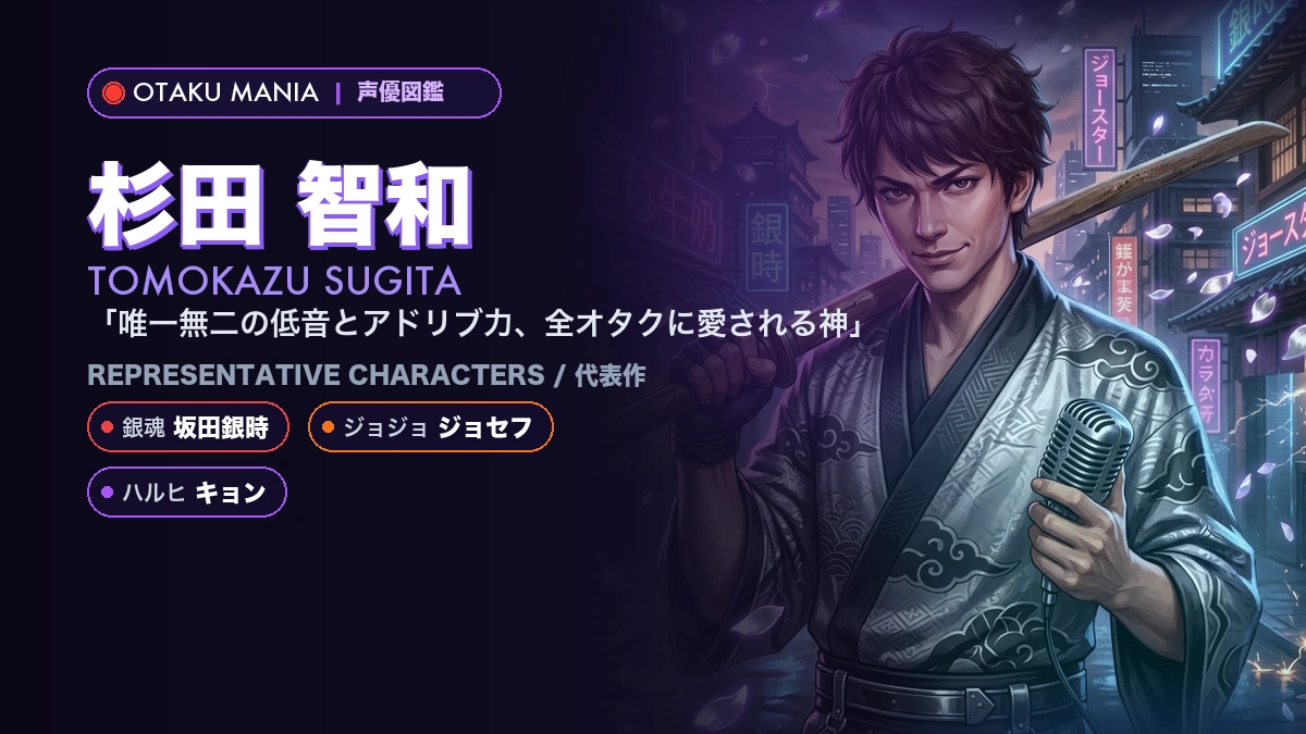 【杉田智和】銀時やキョンの代表作キャラ！『銀魂』『ハルヒ』