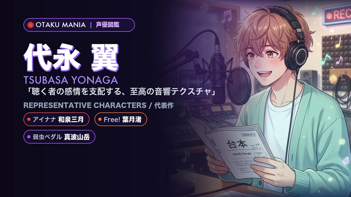 【代永翼】和泉三月や葉月渚！『アイナナ』『Free!』代表作