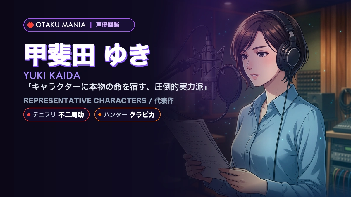 【甲斐田 ゆき】不二周助役！『テニスの王子様』代表作