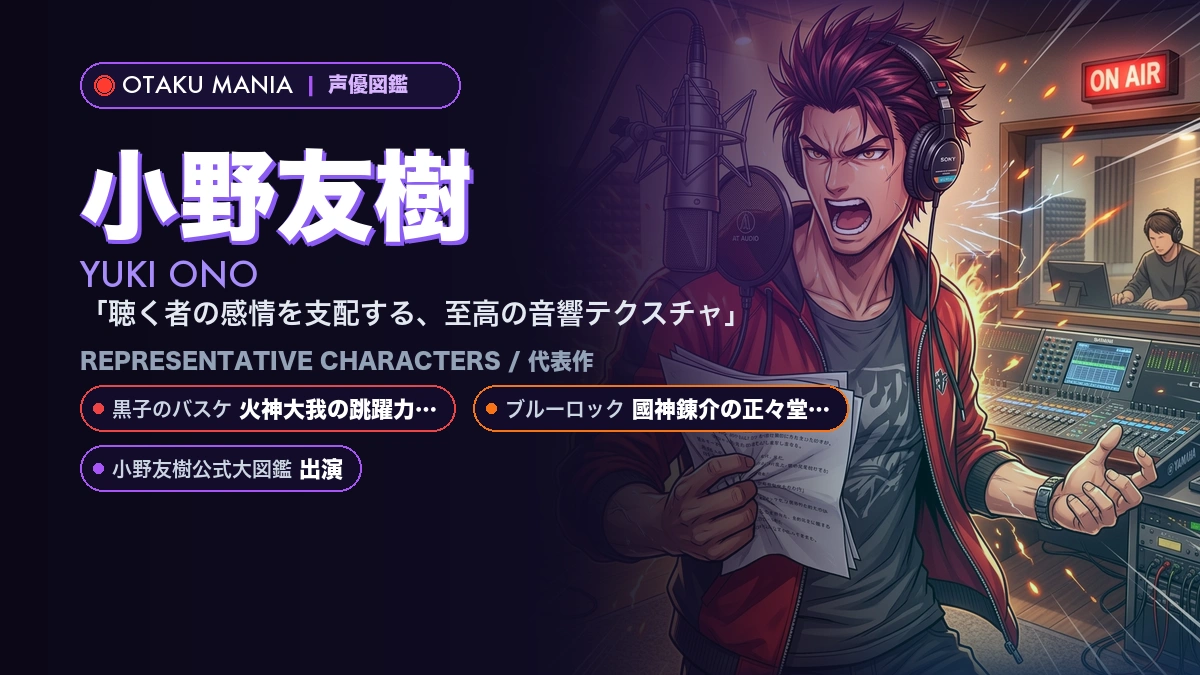 【小野友樹】火神大我や東方仗助！『黒バス』『ジョジョ』代表作