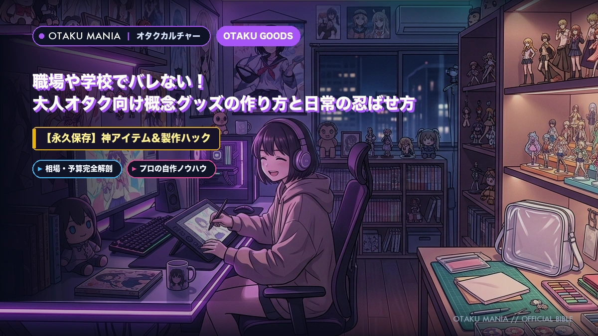 職場や学校でバレない！大人オタク向け概念グッズの作り方と日常の忍ばせ方