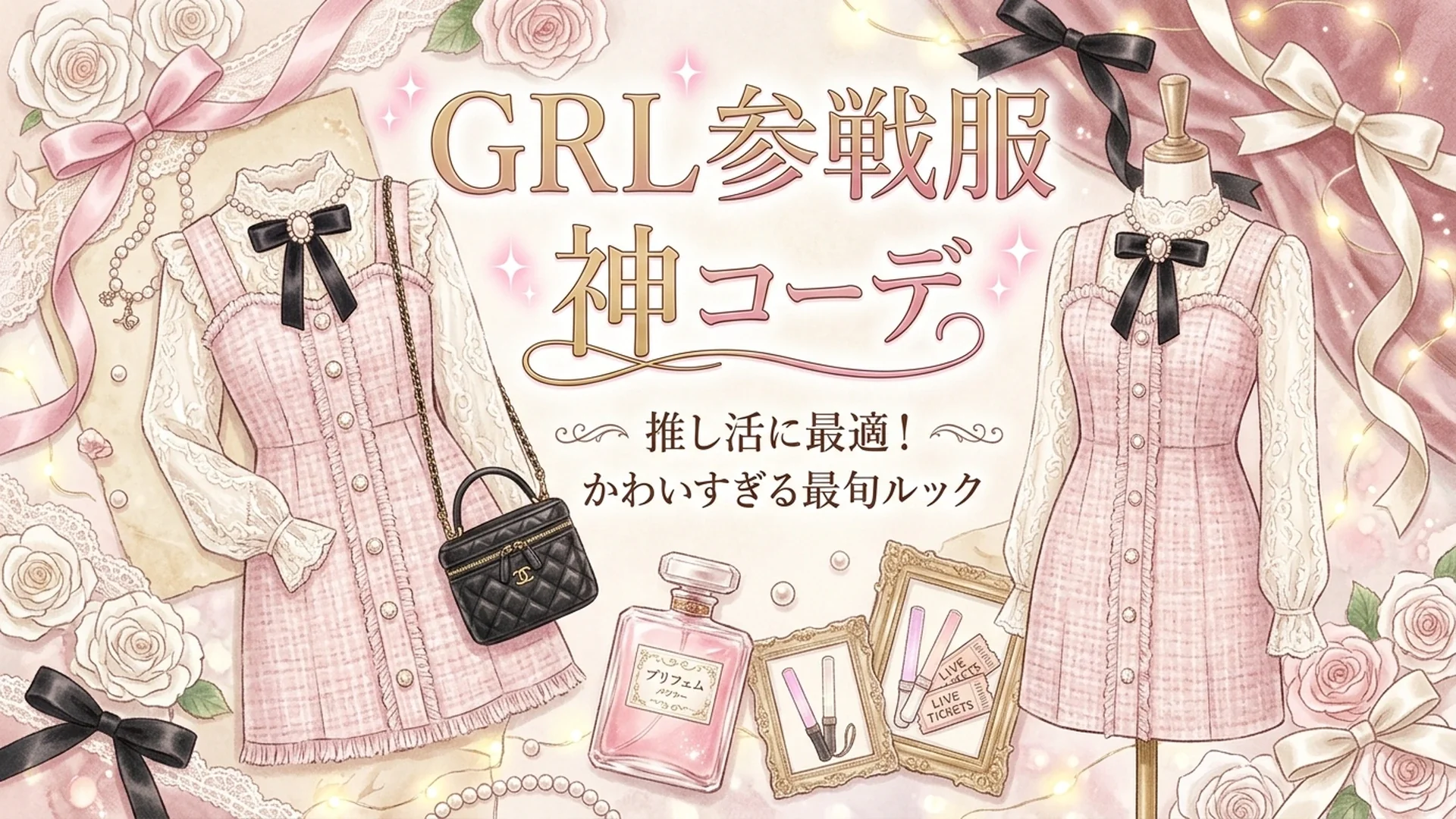 【2026最新】GRLで作るプチプラ参戦服コーデ！5千円以下で高見え推し色術