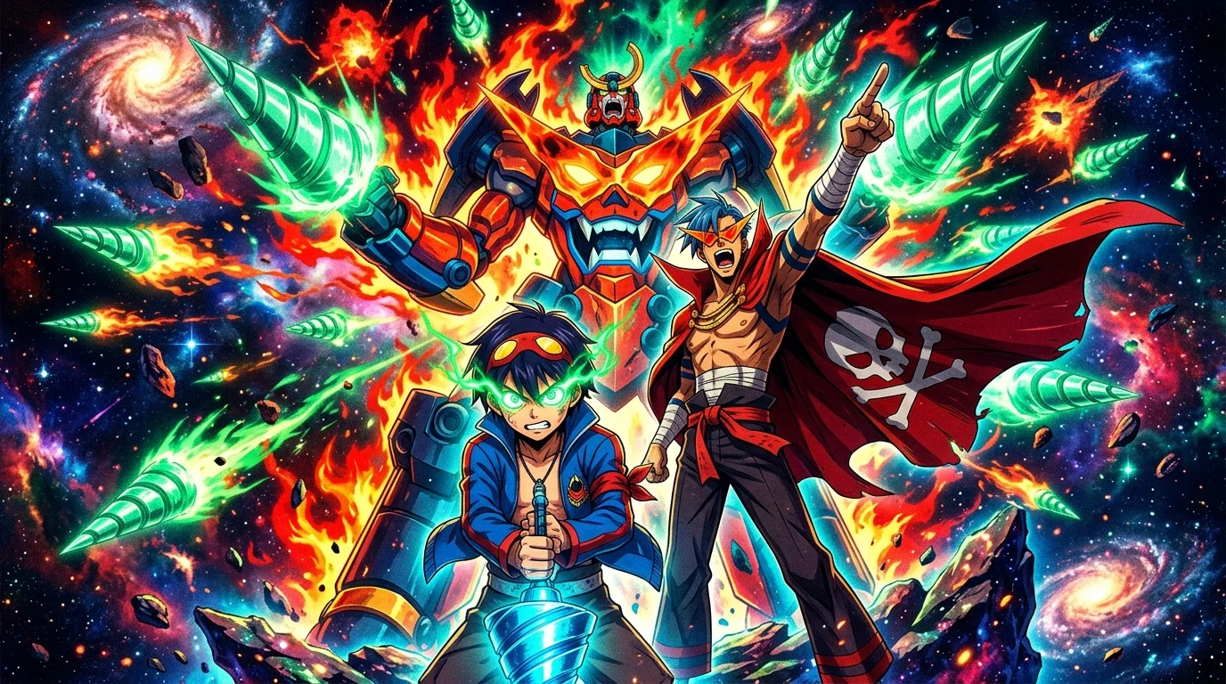 【グレンラガン】アニメ見る順番！TV版全27話と劇場版紅蓮篇・螺巌篇の違い