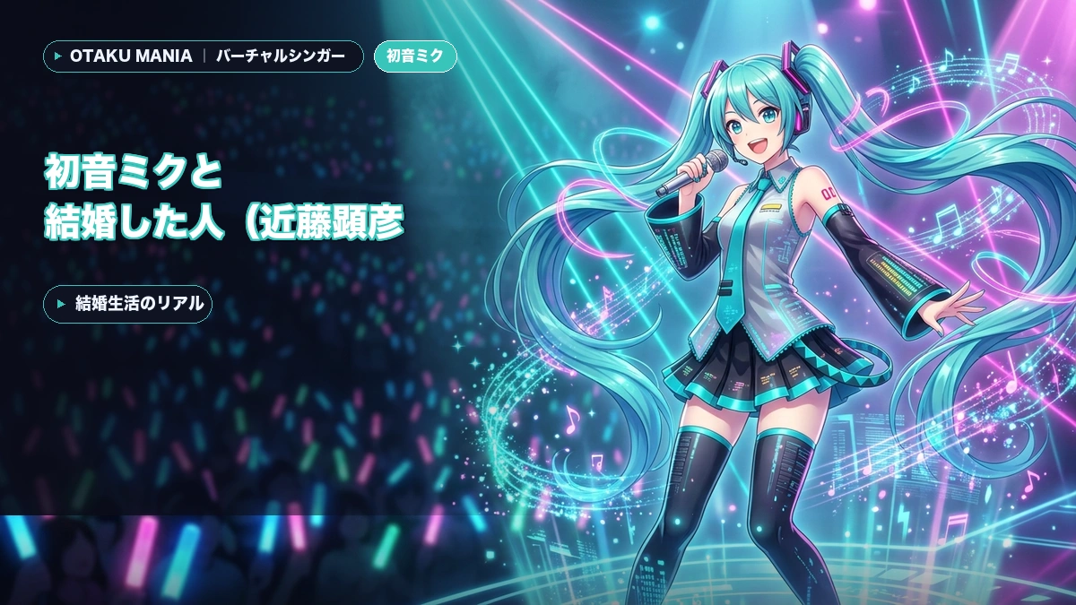【二次元婚】初音ミクと結婚した人（近藤顕彦氏）の現在と愛の軌跡｜結婚生活のリアル