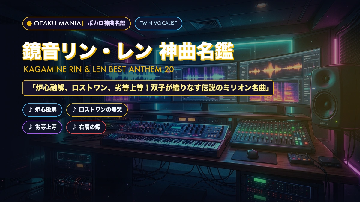【鏡音リン・レン神曲20選】伝説のミリオン・絶対に聴くべき名曲まとめ