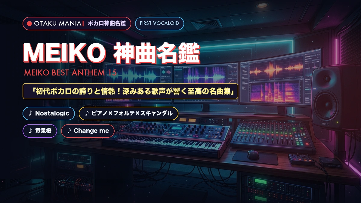 【MEIKO神曲15選】ピアノ×フォルテ・Nostalogic名曲まとめ