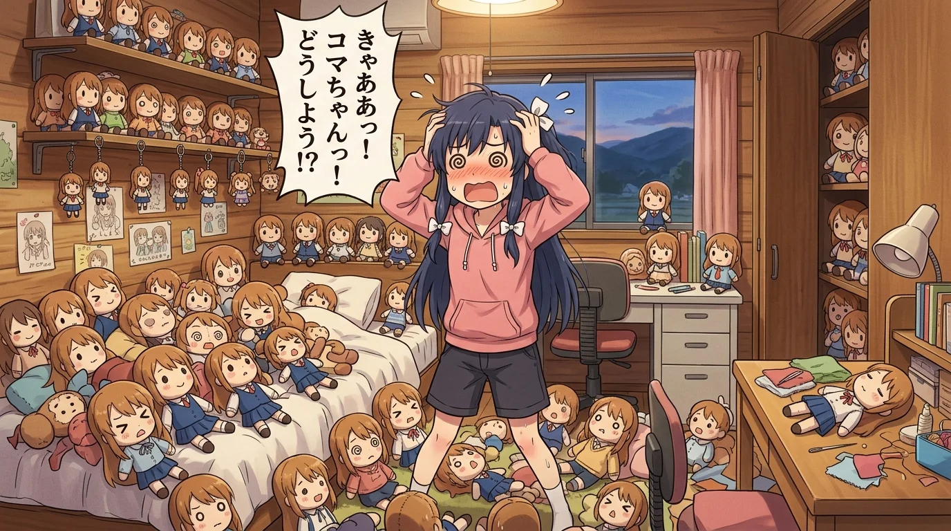 のんのんびより4話のこまぐるみが面白すぎる！ほたるんの部屋と限界オタクの狂気
