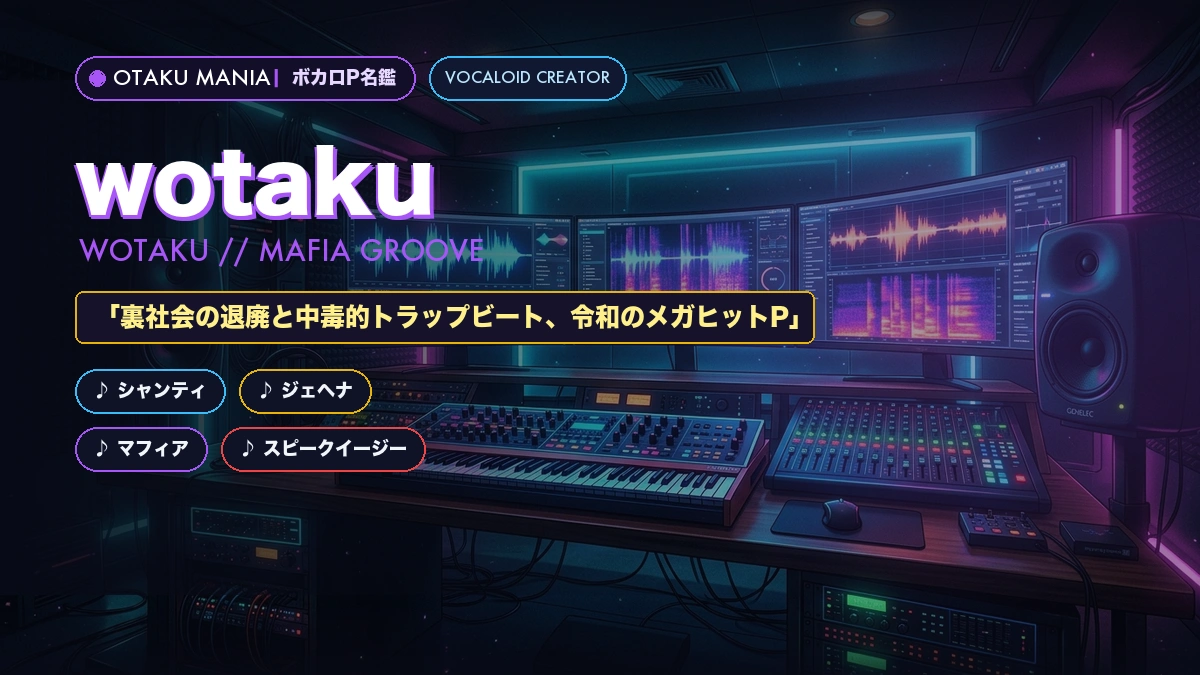 【ボカロP】wotaku名鑑！『シャンティ』と裏社会トラップの神髄