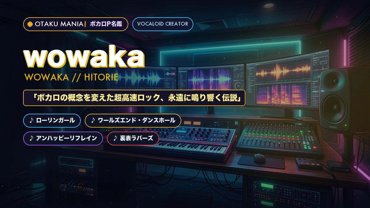 【ボカロP】wowaka（ヒトリエ）名鑑！歴代神曲・ボカロ史を変えた伝説まとめ