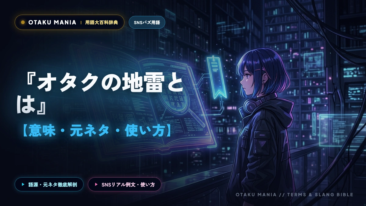 【オタクの地雷とは】地雷を踏む意味や心理・自衛マナーを徹底解説