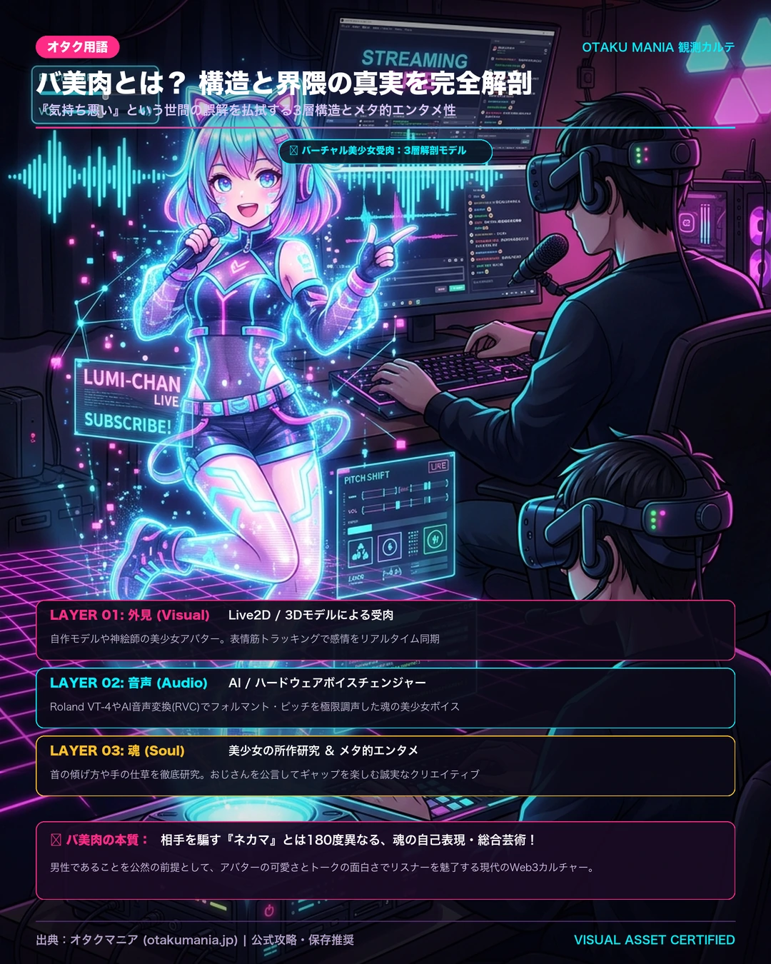バ美肉とは？ 構造と界隈の真実を完全解剖インフォグラフィック