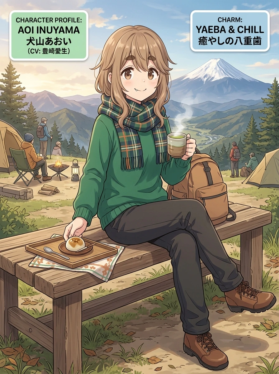 【ゆるキャン△】犬山あおいのプロフィール・基本設定・担当声優まとめ図解