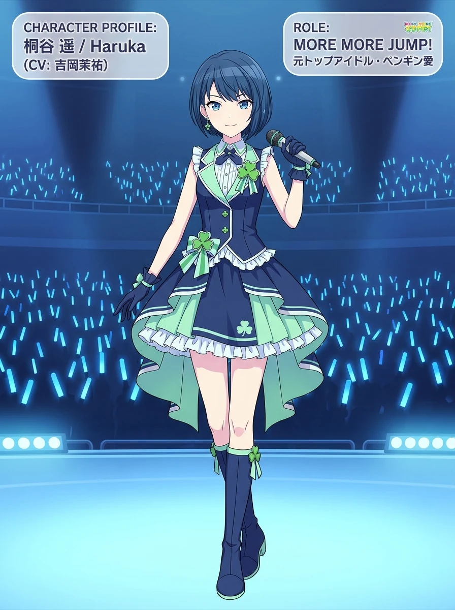 【プロセカ】桐谷遥のキャラクタービジュアル・公式プロフィール図解